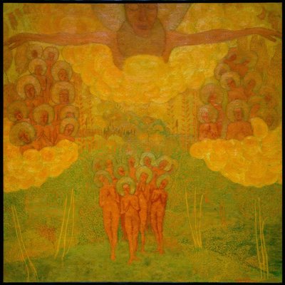 O triunfo do céu (design para um afresco) de Kazimir Severinovich Malevich