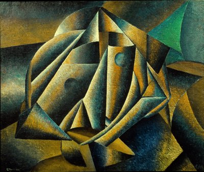 Cabeça de uma menina camponesa, 1912-13 de Kazimir Severinovich Malevich
