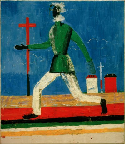 Homem correndo de Kazimir Severinovich Malevich