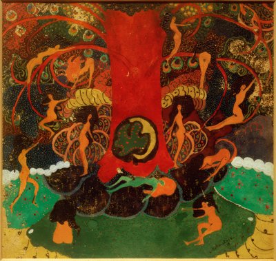 Árvore da vida e dríades de Kazimir Severinovich Malevich