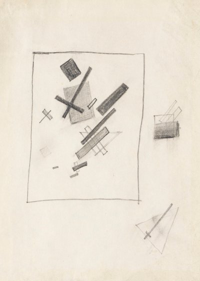 Sentimentos Mistos, c. 1916 de Kazimir Severinovich Malevich