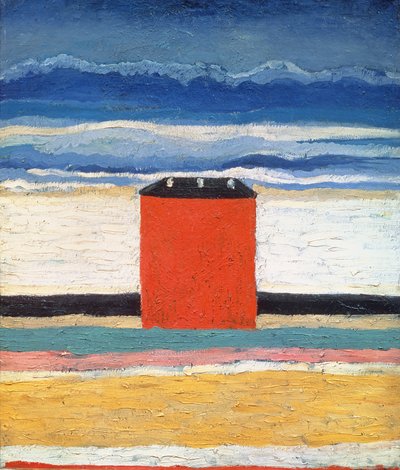 Casa Vermelha, 1932 de Kazimir Severinovich Malevich
