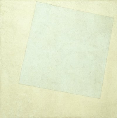 Composição Suprematista. Branco em branco, 1918 de Kazimir Severinovich Malevich