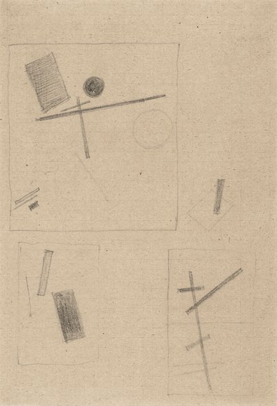 Desenho Suprematista de Kazimir Severinovich Malevich