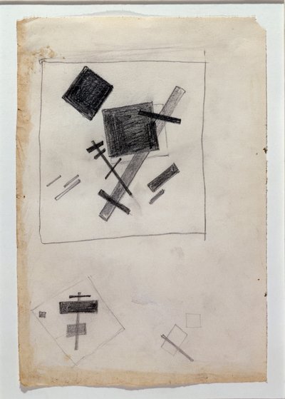 Composição suprematista (Desenho de Kazimir Severinovich Malevich