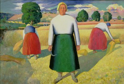 The Harvesters, 1909-10 de Kazimir Severinovich Malevich