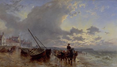 Newhaven, Firth of Forth ao pôr do sol de Keeley Halswelle
