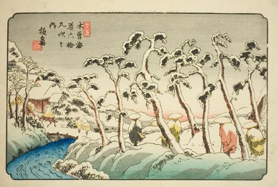 do. 15: Itahana (Jugo: Itahana), da série s "shi x ty ne s ta on s f te kiso kaido" )” de Keisai Eisen