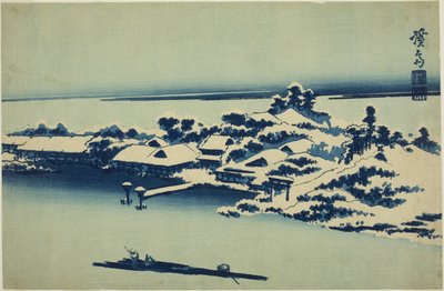 Neve no rio Sumida de Keisai Eisen