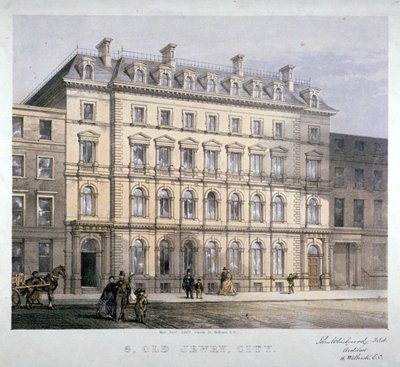 No 8 Old Jewry, Cidade de Londres, c1865. de Kell Brothers
