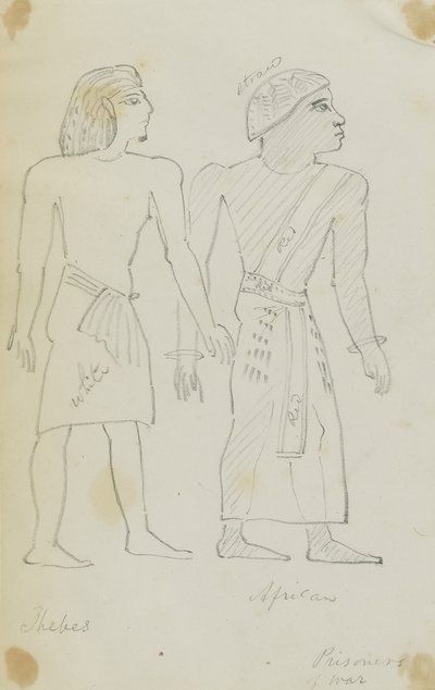 Prisioneiros de guerra (egípcios e africanos) de Kellogg, Miner Kilbourne