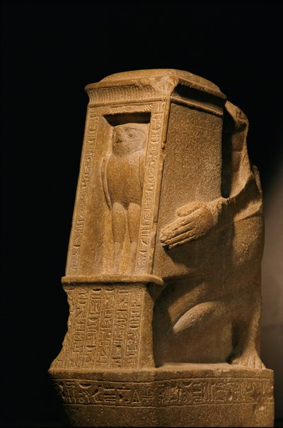 Estátua sem cabeça de Sebty em quartzito, Novo Reino, 2002 (foto) de Kenneth Garrett