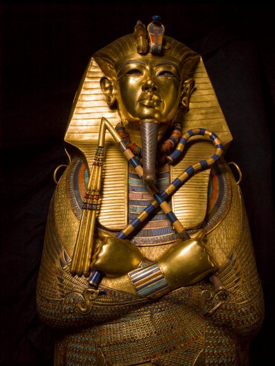 Sarcófago do Rei Tut, MM7864, Rei Tutankhamun, Egipto, Museu Egípcio, Ouro, Sarcófago..., 2009 (foto) de Kenneth Garrett
