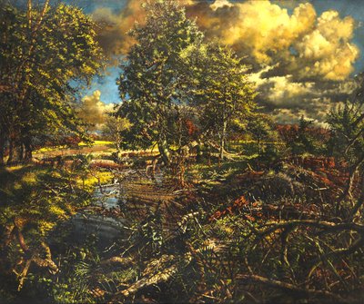 Fluxo de primavera de Nailbourne, Bourne Park de Kenneth Newton