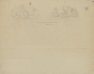 (Rotunda do Capitólio do Estado de Iowa) (estudo para Duas Lunetas) de Kenyon Cox