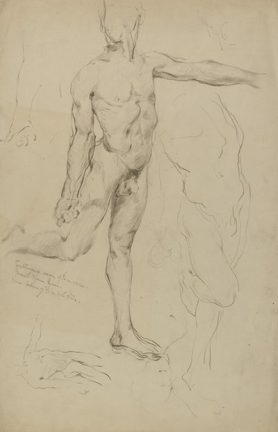 (Sem título) (Estudos de nus masculinos) de Kenyon Cox