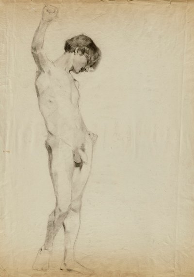 (Sem título) (Estudo de um nu masculino em pé) de Kenyon Cox