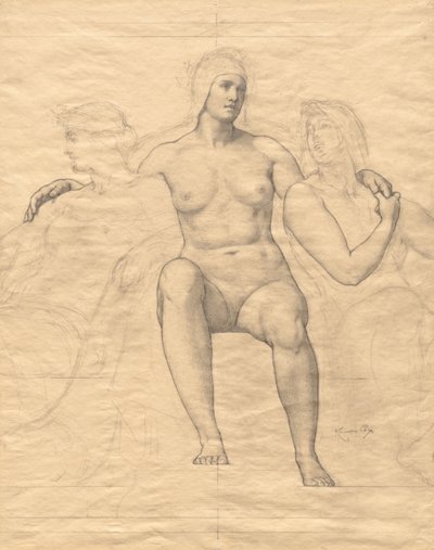 Figuras femininas alegóricas de Kenyon Cox
