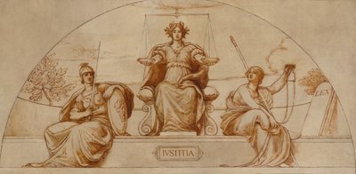 Desenho para mural da Capital do Estado de Minnesota, Instituto de Justiça, ca. 1904. de Kenyon Cox