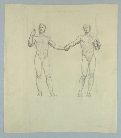 Estudo de figura para o selo do University Club, Nova York de Kenyon Cox