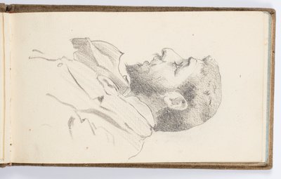 Página do Sketchbook: Homem de Perfil de Kenyon Cox