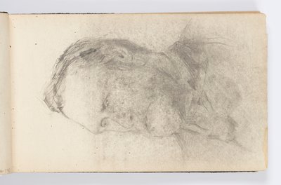 Página do caderno: Retrato de homem com barba de Kenyon Cox
