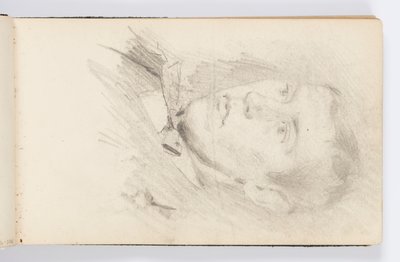 Página do caderno: Retrato de jovem de Kenyon Cox