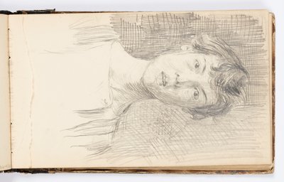 Página do Sketchbook: Autorretrato de Kenyon Cox