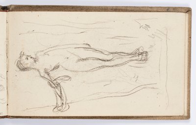 Página do Sketchbook: Figura em pé com equipe de Kenyon Cox