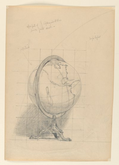 Estudo para "Matemática", "As Ciências", Biblioteca do Congresso, Washington D.C. de Kenyon Cox