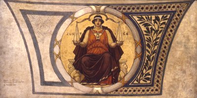 Estudo para Mosaic, Wisconsin State Capital, Justiça, ca. 1913. de Kenyon Cox