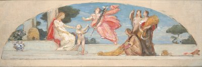 Estudo para mural, Union Trust Company Building, The Sources of Wealth, ca. 1903. de Kenyon Cox