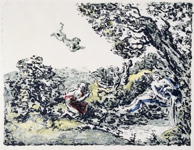 Álbum de Paisagem: a fonte, 1900 (litografia em cores) de Ker Xavier Roussel