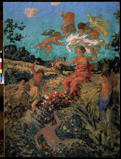 "Fete champetre, ete" (Festival do campo, verão) Pintura de Ker-Xavier (Ker Xavier) Roussel (1867-1944) 1911-1913 Nabis Moscovo, Museu Pushkin de Ker Xavier Roussel