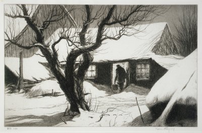 Estábulo das vacas, Friendship, Maine de Kerr Eby
