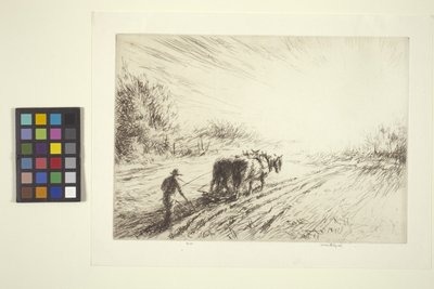 Arado precoce (Primavera) (gravura) de Kerr Eby