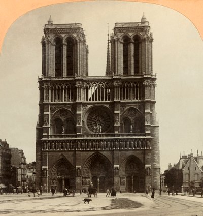 Notre Dame, Paris, França, 1897. de Keystone View Company