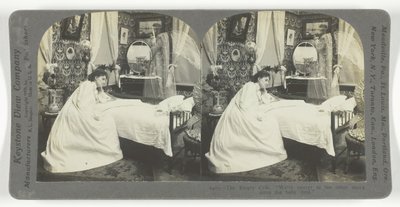 O Presépio Vazio. Estamos mais perto da outra margem desde que o bebé morreu, 1899. de Keystone View Company
