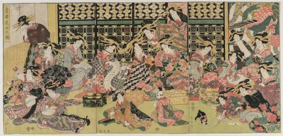 Uma Imagem da Visão nos Prazeres, 1810. de Kikugawa Eizan