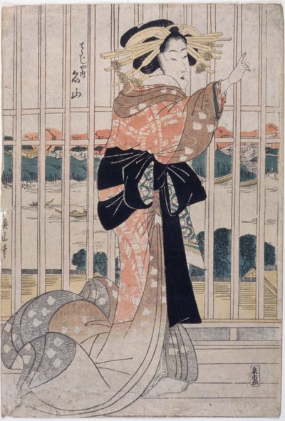 A cortesã Meizan da Chōjiya de Kikukawa Eizan