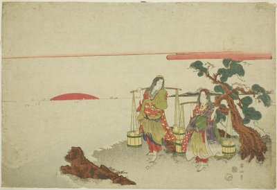 As donzelas de salmoura de Kikukawa Eizan