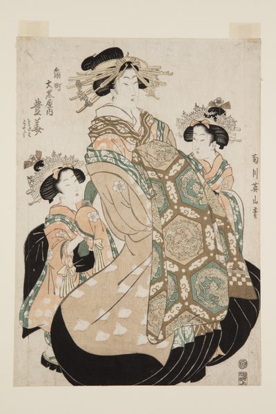 Toyohana de Sumich? Daikokuya (Sumich? Daikokuya-uchi Toyohana) (impressão em bloco de madeira colorida) de Kikukawa Eizan