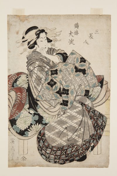?yodo do Tsuru-r? (Tsuru-r? ?yodo) (impressão a cores do bloco de madeira) de Kikukawa Eizan
