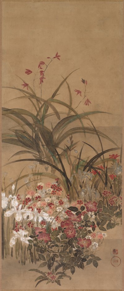 Flores de verão, meados de 1600. de Kitagawa Sosetsu