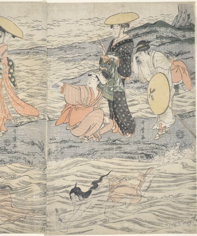 Awabi Shell Divers na Enoshima de Kitagawa Utamaro