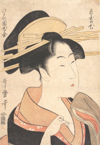 Azumaya no Hana, ca. 1790. de Kitagawa Utamaro