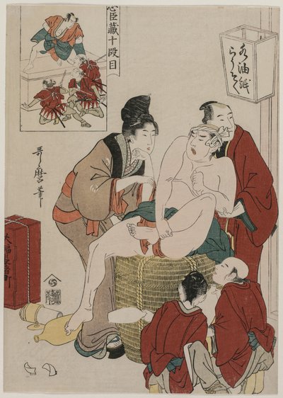 Chushingura: Ato X do Armazém da Lealdade de Kitagawa Utamaro