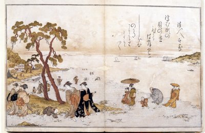 Doações da Maré Baixa de Kitagawa Utamaro
