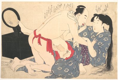 Gravura erótica de Kitagawa Utamaro
