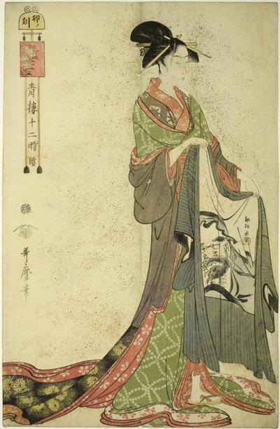 Hora da lebre [6:00] de Kitagawa Utamaro